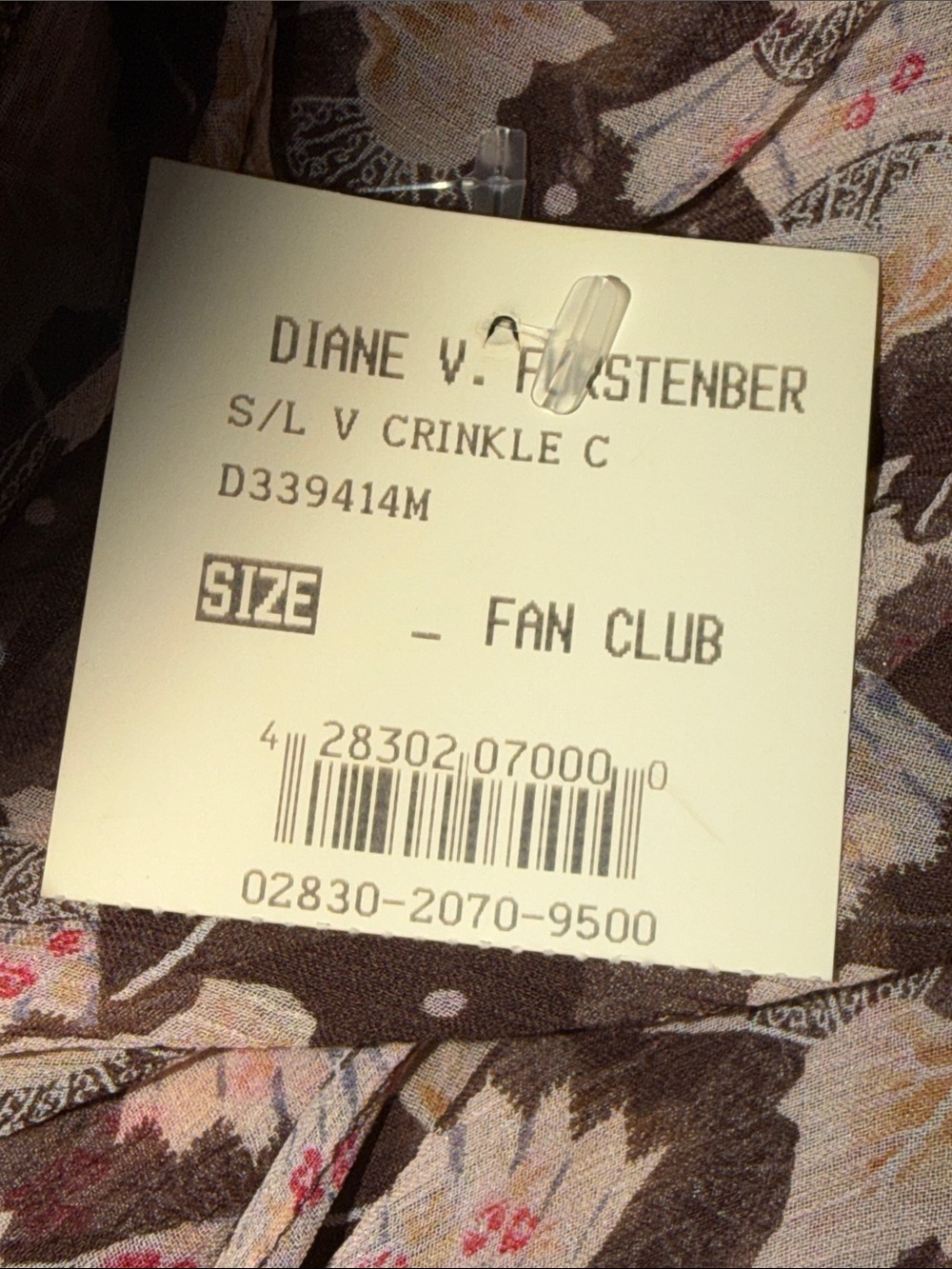DVF Diane Von Furstenberg 100% Silk Fan Pattern V-Neck Floral Midi Dress Sz 10 - Picture 8 of 13